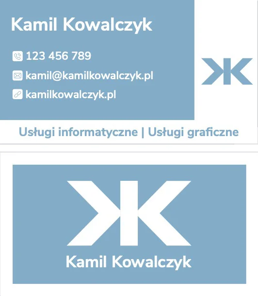 Wizytówka Kamil Kowalczyk visual